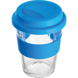 Becher aus Glas, 300 ml, blau