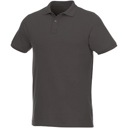 ELEVATE Herren Kurzarm Poloshirt Beryl aus Bio-Recyclingmaterial, grau, L
