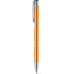 BETA. Aluminium-Kugelschreiber mit Clip, Orange