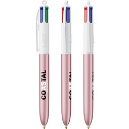 BIC® 4 Colours® Glacé Rosa Glacé / Weiß