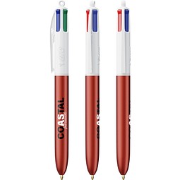 BIC® 4 Colours® Glacé Rot Glacé / Weiß