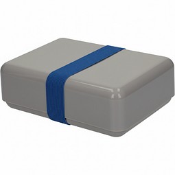 Bio-Vorratsdose Match, haselnuss/blau