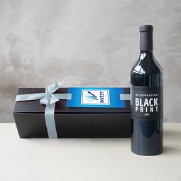 Black Print in edler Geschenkbox, Silberne Schleife, inkl. Druck