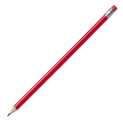 Bleistift mit Radiergummi Hickory, rot