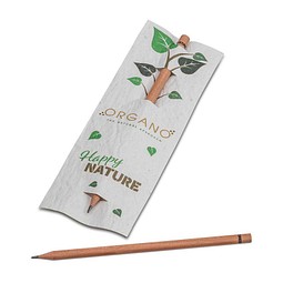 Bleistift im Samenpapieretui - Kresse, inkl. Druck, individuell