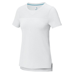 Borax Cool Fit T-Shirt aus recyceltem  GRS Material für Damen, weiss, S