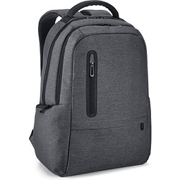 BOSTON. Wasserdichter 2Tone Nylon 17'' Laptop-Rucksack, Dunkelgrau
