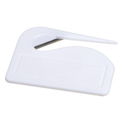 Brieföffner mit Metallklinge, weiss