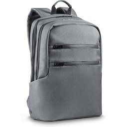 BROOKLYN. Wasserdichter Laptop-Rucksack 15'' aus 2Tone-Nylon, Hellgrau