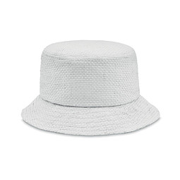 Bucket Hut Papierstroh BILGOLA+, Weiß