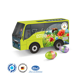 3D-Präsent Bus, Klett Ostereier, inkl. Druck