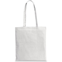 CAIRO. Tragetasche aus recycelter Baumwolle (70%) und polyester (30% rPET) (180 g/m²), Weiß