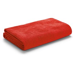 CALIFORNIA. Strandtuch aus Mikrofaser (250 g/m²), Rot