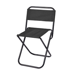 Camping-Klappstuhl TAKEOUT, schwarz