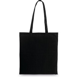 CARACAS. Tragetasche aus 100% Baumwolle (140 g/m²), Schwarz
