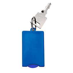 Chip-Schlüsselanhänger Square, standard-blau PP