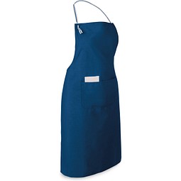 CHIVES. Schürze aus Baumwolle und Polyester (150 g/m²), Blau