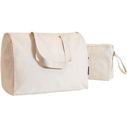 Citizen Green Combio Reisetasche und Beutel aus Bio Baumwolle, natur