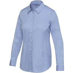 Citrine 185 g/m² Twill Bluse, hellblau, L