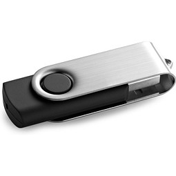 CLAUDIUS 16GB. USB-Stick mit Metallclip 16 GB, Schwarz