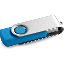 CLAUDIUS 4GB. USB-Stick 4 GB mit Metallclip, Hellblau
