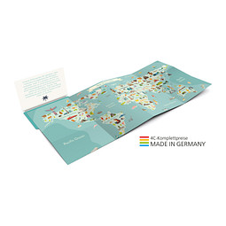 Geiger-Notes Concept-Card Faltplan Small green+blue 24, inkl. Druck
