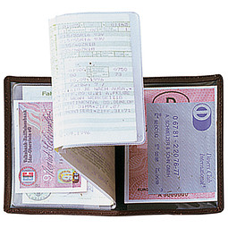 CREATIV-DESIGN Ausweistasche LefastoffGebugt, schwarz