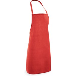 CURRY. Schürze aus Baumwolle und Polyester (180 g/m²), Rot
