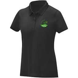 Deimos Poloshirt cool fit mit Kurzärmeln für Damen, schwarz, L