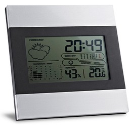 DENE. Großes LCD-Display,, Satinsilber