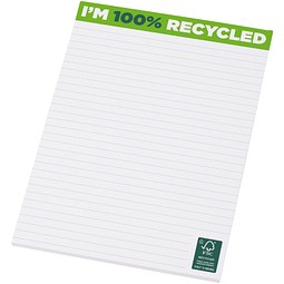 Desk-Mate® A5 recycelter Notizblock, weiss, 50 pages
