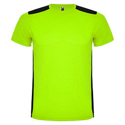 Detroit Sport T-Shirt für Kinder, limone / schwarz, 12