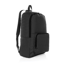 Dillon AWARE RPET faltbarer klassischer Rucksack, schwarz