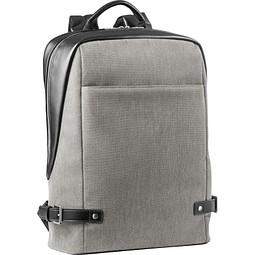 DIVERGENT BACKPACK II. Rucksack für Laptops bis zu 15.6'' aus Stoff und PU, Beige