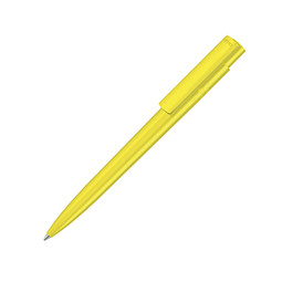 uma® Kugelschreiber Recycled PET Pen Pro, antibakteriell, blaue Mine, gelb