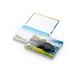 Geiger-Notes Haftnotizen Dublin Individuell Bestseller, inkl. Druck auf Umschlag & Haftnotizen, gloss, weiß