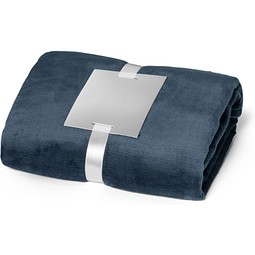 DYLEAF. Fleecedecke (240 g/m²) mit Personalisierungskarte, Blau