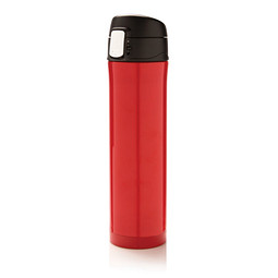 XD COLLECTION Vakuum Flasche Easy Lock, 450 ml, rot/schwarz