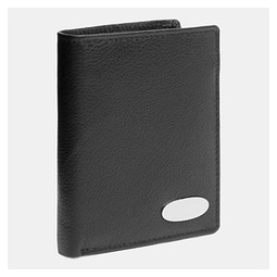 Echtleder-Geldbörse DOW JONES,schwarz