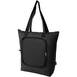 EcoFold faltbare RPET Kühltasche 15 L, schwarz