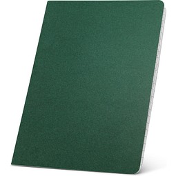 ECOWN. Notizbuch A5 mit linierten Blättern, Dunkelgrün