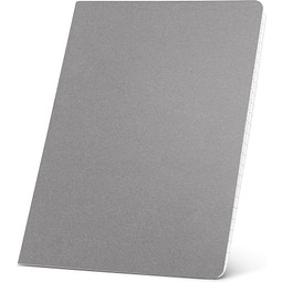 ECOWN. Notizbuch A5 mit linierten Blättern, Grau