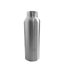 Edelstahl-Trinkflasche Tea & Fruit mit Edelstahldeckel, 750 ml, silber