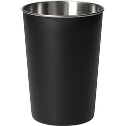 Edelstahlbecher Metallo, 270 ml, schwarz