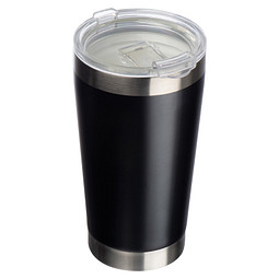 Edelstahlbecher mit Keramikbeschichtung im Inneren , schwarz