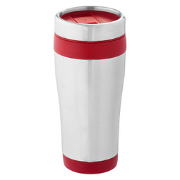 Elwood 410 ml RCS-zertifizierter Isolierbecher aus recyceltem Edelstahl, rot