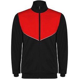 Evans Trainingsanzug Unisex, schwarz/rot, M