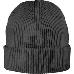 Exclusive Fine Rib Beanie, Dunkel Grau