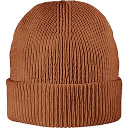 Exclusive Recycled Fine Rib Beanie, Kastanienbraun