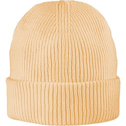 Exclusive Fine Rib Beanie, Pfirsich